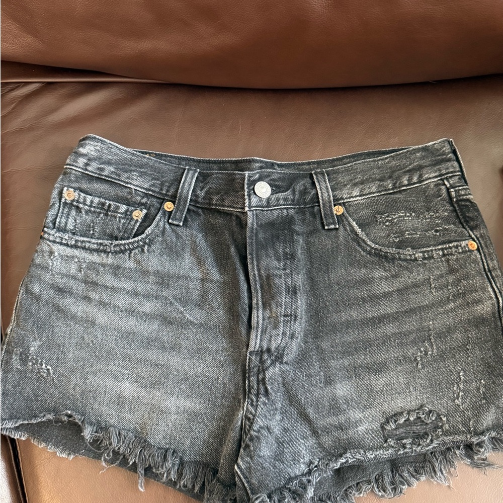 Levi's Charcoal Jean Shorts